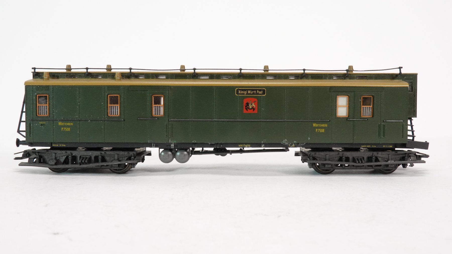 Märklin Modellini di ferrovie: e60 Märklin 1 Postwagen der K.W.St.E / Spielware – Usato da Thun venduto da evinka_gmbh 1