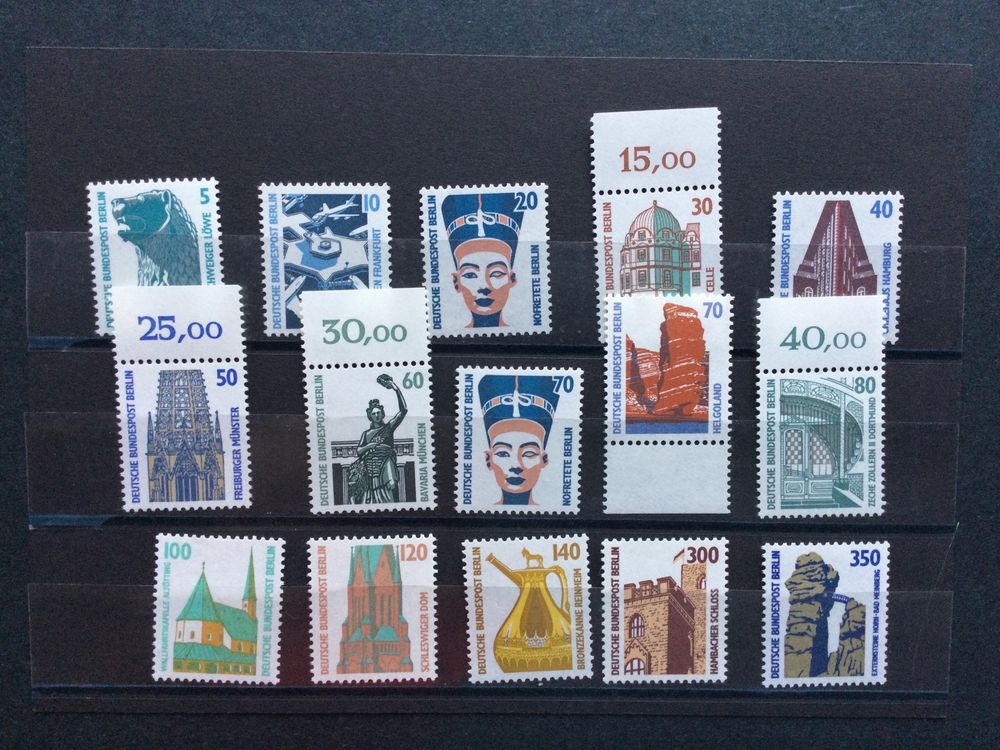 Briefmarken-Set Berlin (West) 1967 Kunstschätze – Komplett, Postfrisch, Sammelwürdig