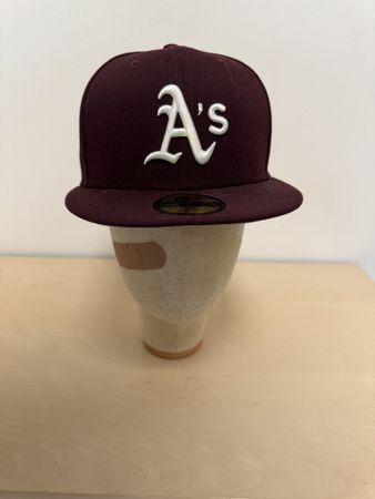Oakland Athletics New Era Cap Maroon, Grösse 7 1/4 Top!