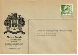 Brief, Muralt Watch Obergerlafingen 1954