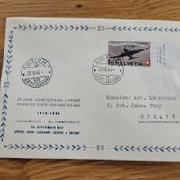 Luftpost Lausanne Zürich 1944 Genève