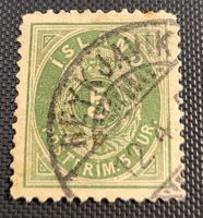 Island alte briefmarke