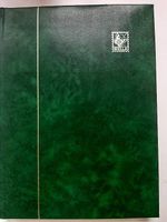 grünes Briefmarken-Einsteckbuch BIELLA, A4-Format, Vintage