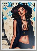 Death: Sexy Vuitton Girl, POP Comic Art, signiert 37/100