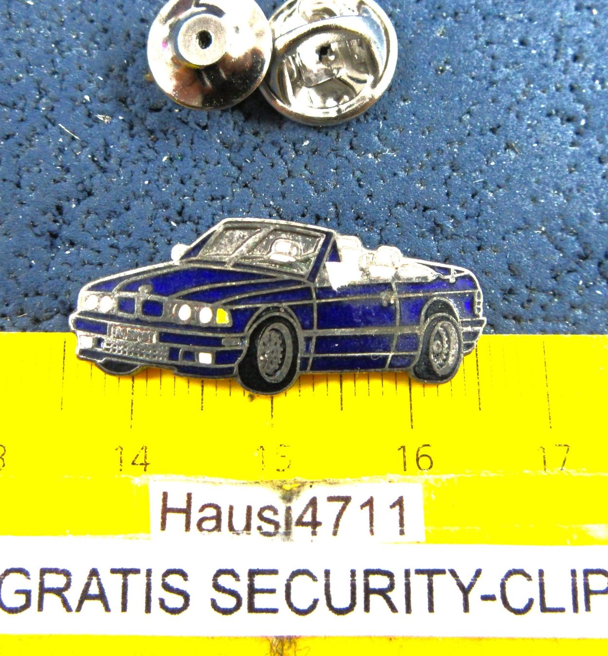 BMW Placchette & Badge: BMW 3er CABRIOLET E36 AUTO PIN ENAMEL mit SECURITY-CLIP – Usato da Ettingen venduto da Hausi4711