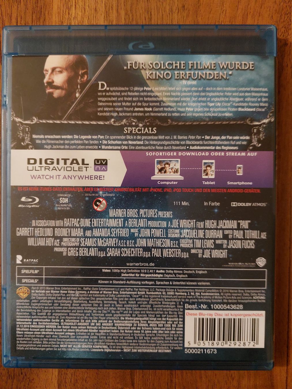Tutti i DVDs: Blu Ray - PAN – Usato da Rheinfelden venduto da Onyx74 1