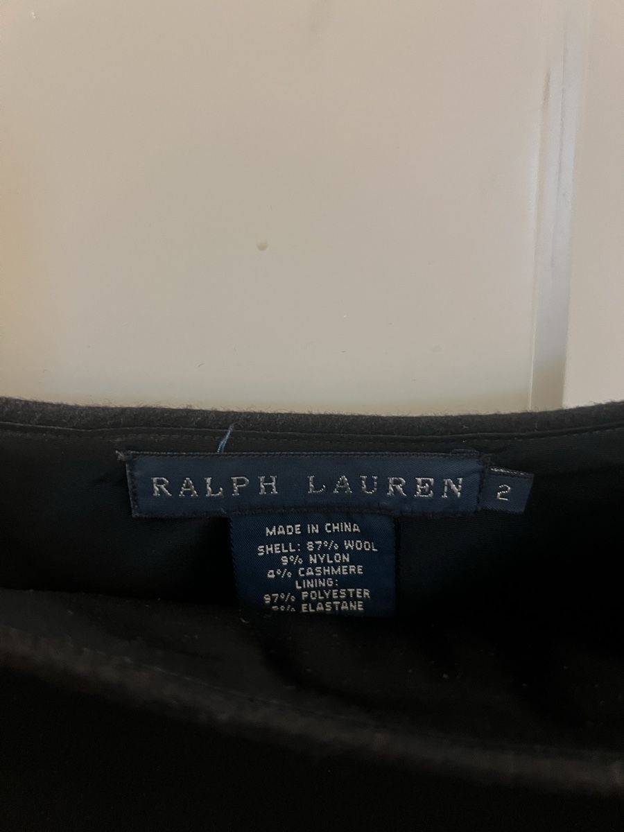 Ralph Lauren Wollrock Navy Mini Rock Gr US2 / S – Neu (Neu (gemäss ...