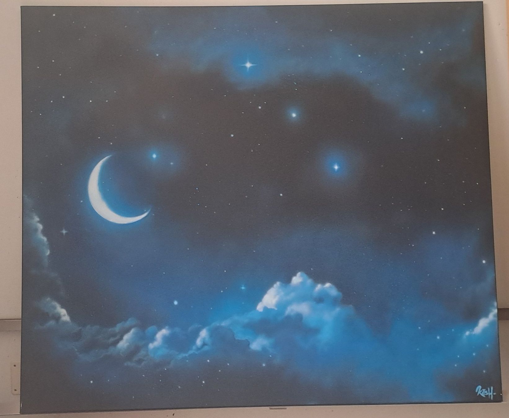 Dipinti: Bild "Sternenhimmel" von Künstler Kesh – Usato da Mellingen venduto da Alena1986