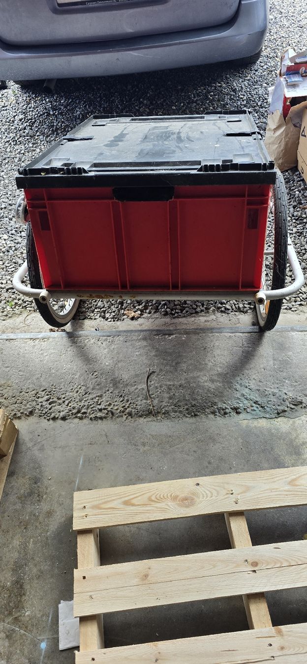 Leggero Rimorchi: Roter Veloanhänger / Einkaufswagen mit Deckel – Difettoso da Geuensee venduto da Megi45 4