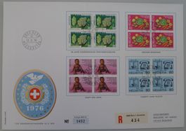 1976, LUXUS-FDC Nr.572-575, SONDERPOST PHILMAIL AG !