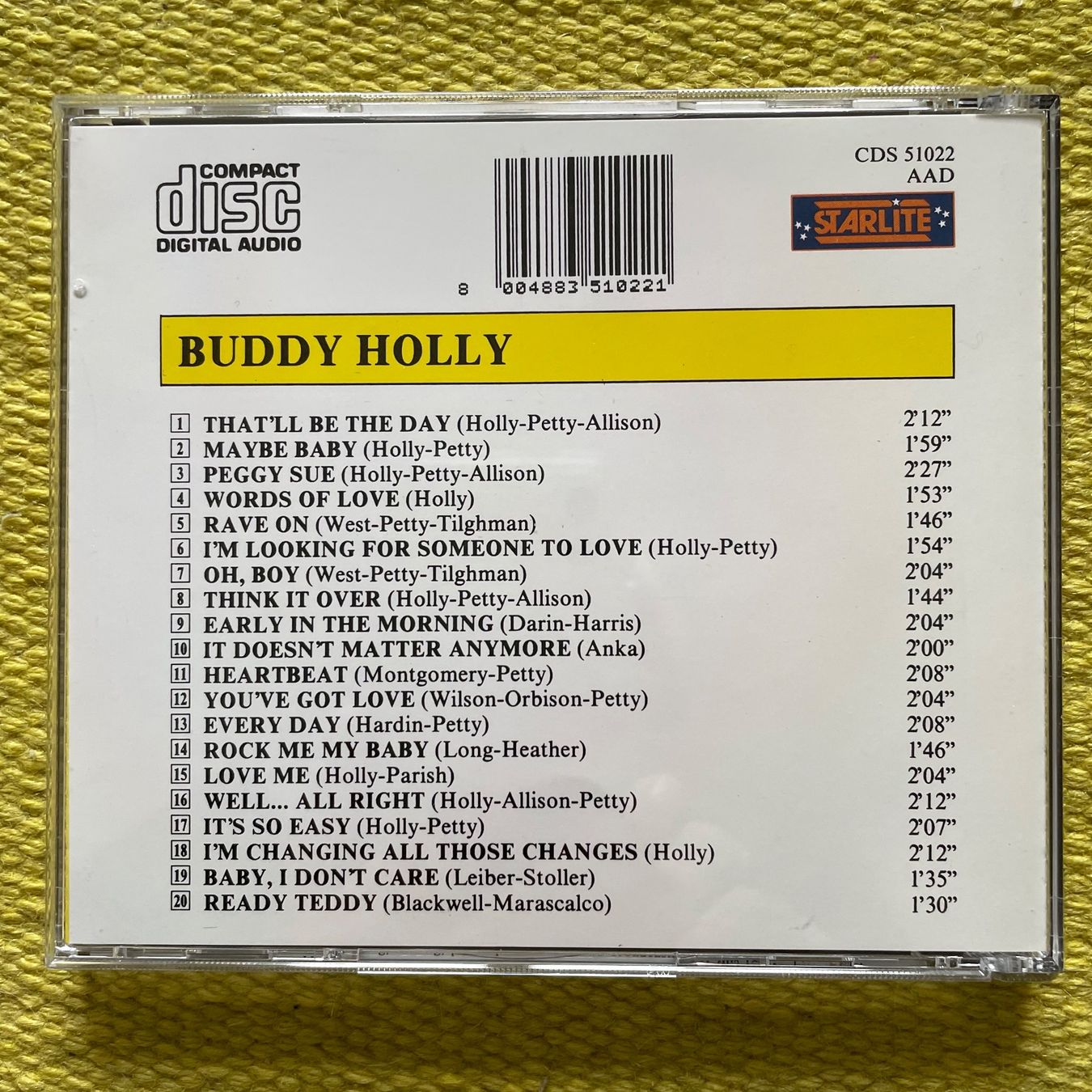 CDs: BUDDY HOLLY-20 ALL TIME GREATEST HITS – Gebraucht aus Rorschacherberg von CD-Roli 1