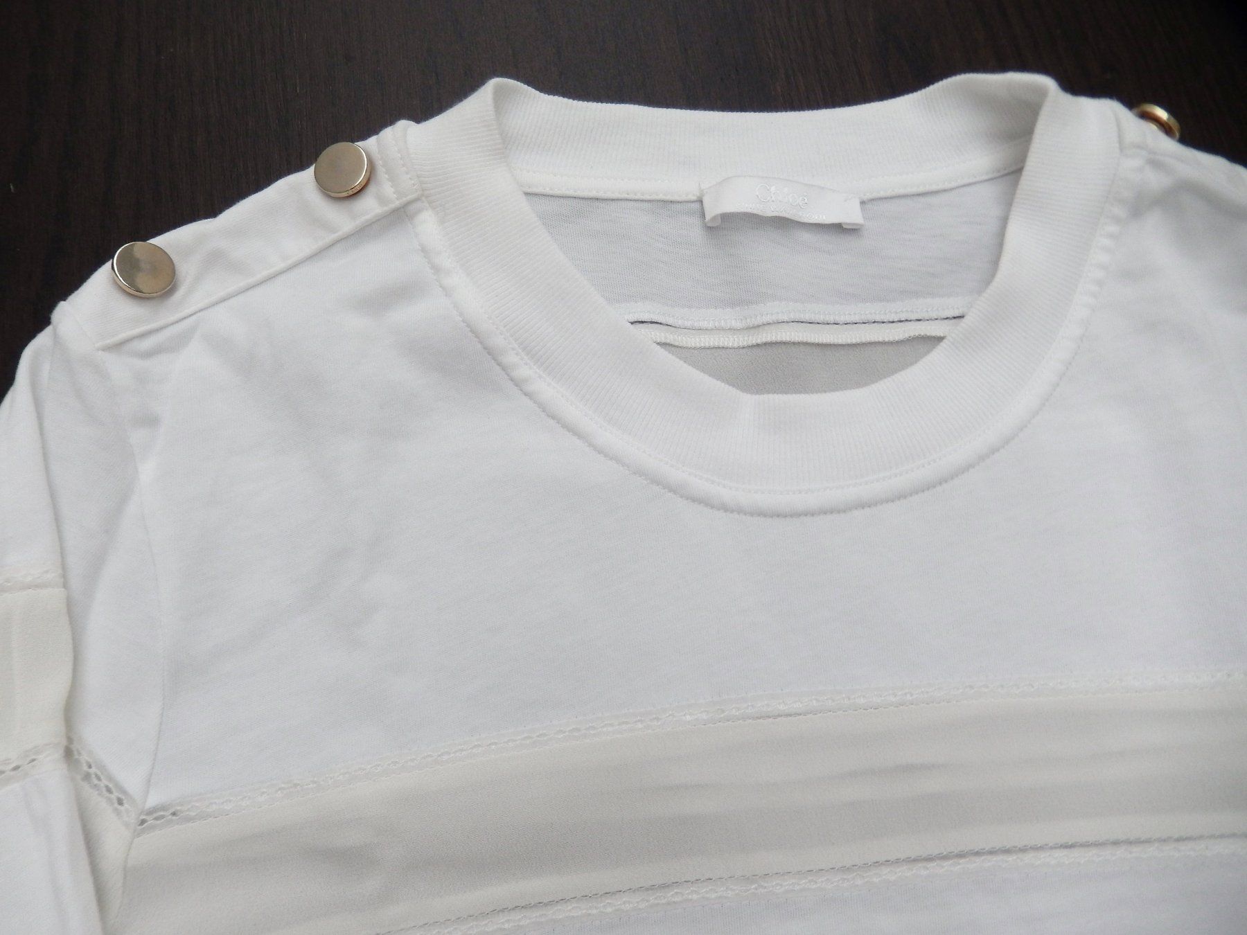 Chloé T-shirt: Orig. CHLOE Sweatshirt m.Seide Gr. 36 – Usato da Tuggen venduto da vivira 6