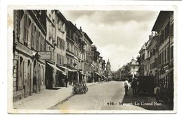 Morges (VD) La Grand' Rue - Cycles Motos Buchet - um 1920