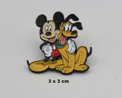 Ansteck Pin - MICKY und PLUTO - Emaille - 3x3cm