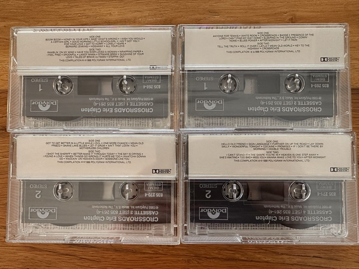 Cassettes audio: Eric Clapton Crossroads Kassetten – D'occasion à Däniken SO par cash63 2