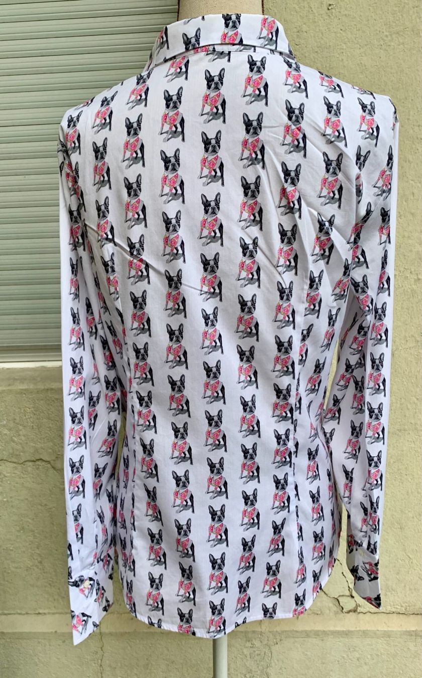 Marc Cain Camicette: Superbe blouse MARCCAIN bouledogues100%coton extra fin t.40 – Nuovo (secondo la descrizione) da Martigny venduto da only__you 6