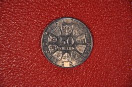 50 Schilling Österreich 1971 Julius Raab