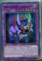 Yu-GI-OH Schreckenspelz Scharfzahn Super Rare TOCH-DE048