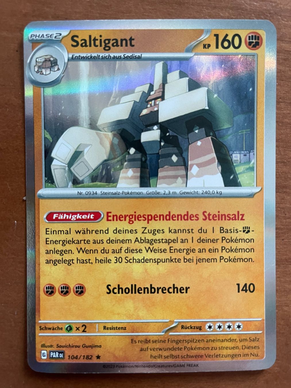 Pokémon Sammelbilder & Trading cards: Pokemon Saltigant Holo (Versand gratis) – Neu (gemäss Beschreibung) aus Chur von Angerson