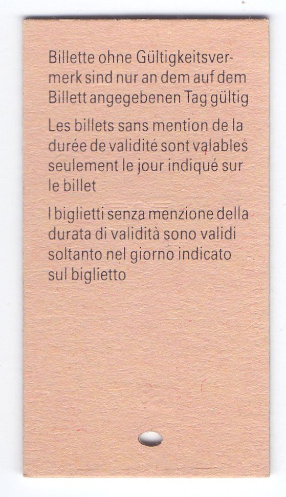 Biglietti: Billette Immensee - Arth-Goldau – Usato da Langenthal venduto da Sammlungs_aus 1