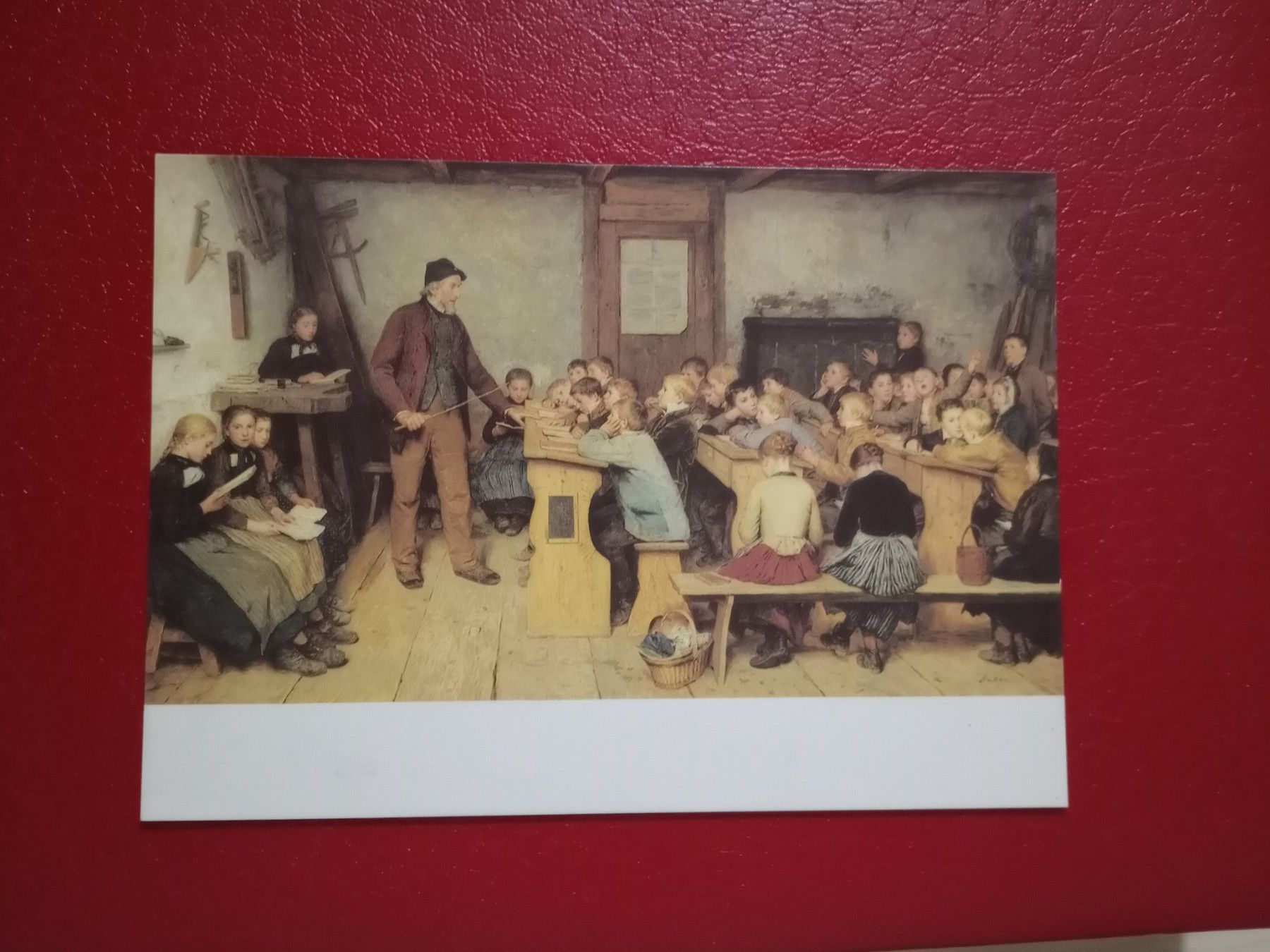 Cartes postales: AK Kunst Albert Anker "Dorfschule" (10) – D'occasion à Küttigen par Melisch1000