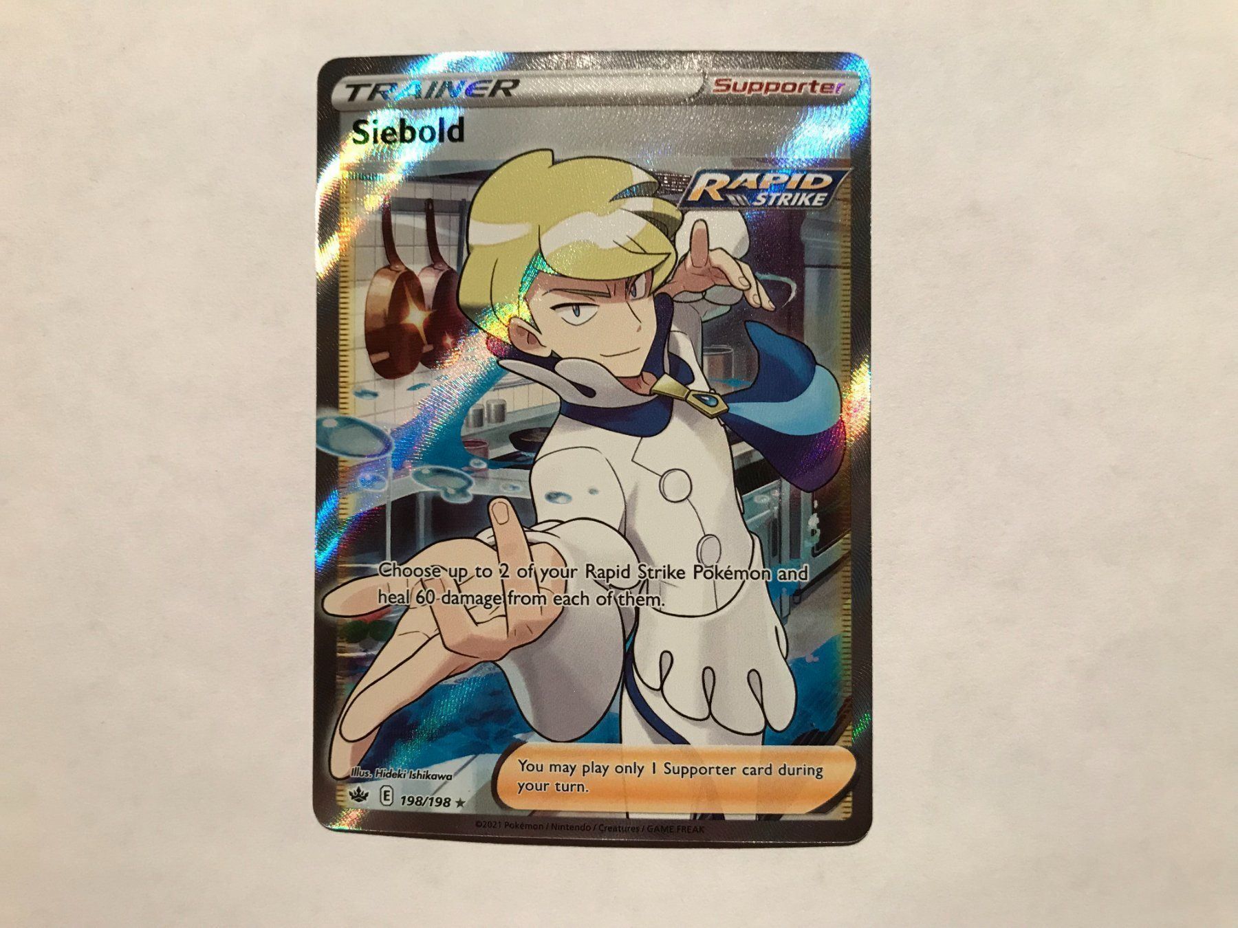 Pokémon Carte collezionabili: Trainer Siebold Fullart EN – Nuovo (secondo la descrizione) da Hagendorn venduto da Pokecollectorch 1