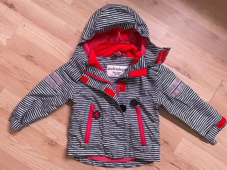 Tolle Jacke mit Fleece von Ducksday, Gr. 92/98, Top Zustand!