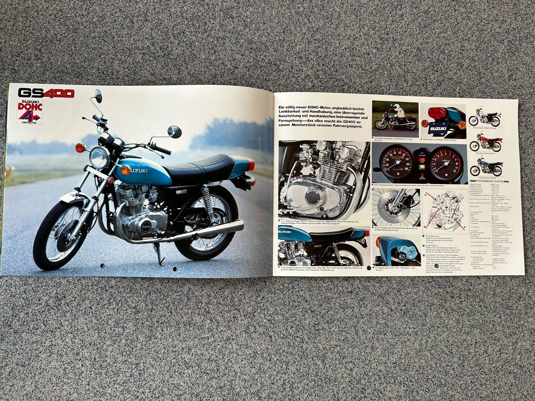 Suzuki Documenti: Prospekt  SUZUKI , 70 -er Jahre – Usato da Boswil venduto da pavo1 2