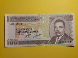 BURUNDI - 100 Francs 2007 UNC (LB395252)
