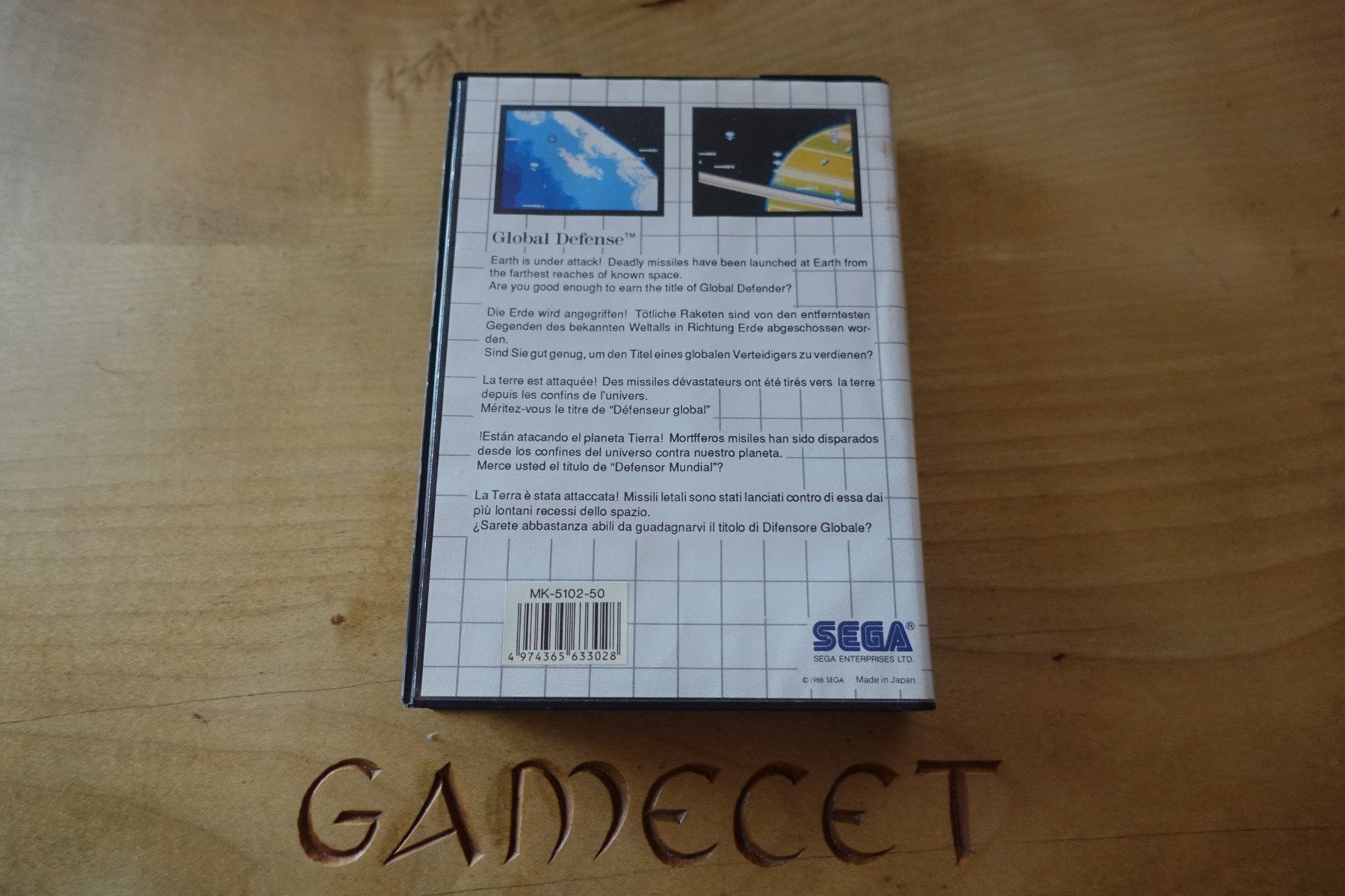 Sega Giochi: Global Defense - Sega Master System – Usato da Steinach venduto da Gamecet 2
