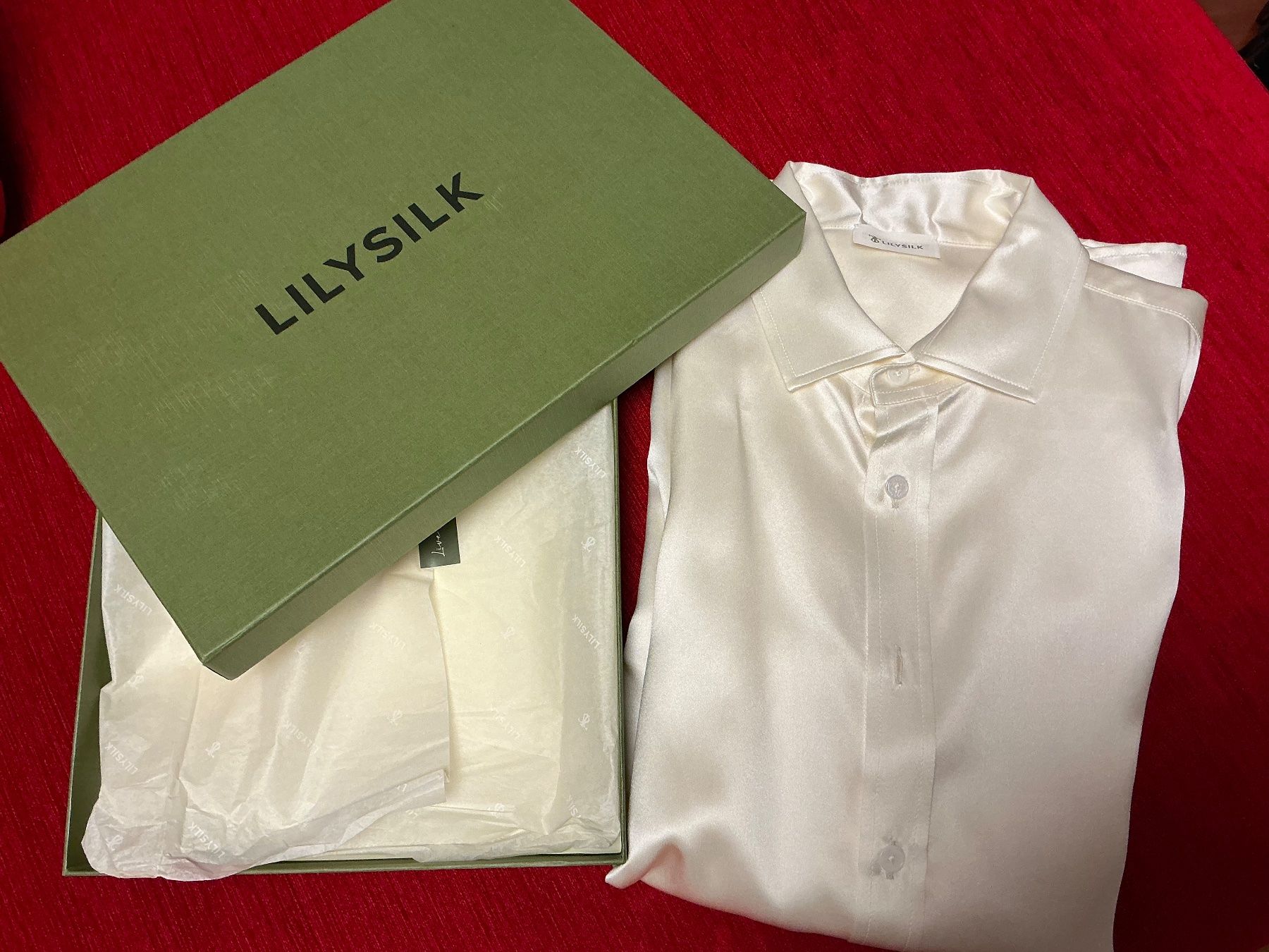 Camicette: Lilysilk Seidenhemd, DE 38 – Nuovo (secondo la descrizione) da Winterthur venduto da romaschka 6