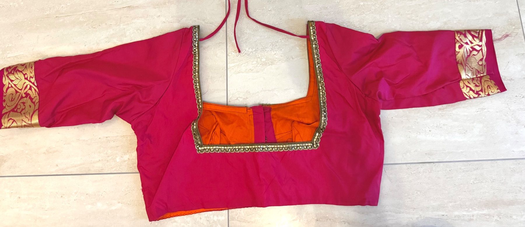 Robes: Sari in pink mit Bluse – Neuf (Voir description) à Wichtrach par Alyasahana 3