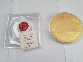 Queen Elizabeth Gedenkmünze 1953 die Krönung England Wappen