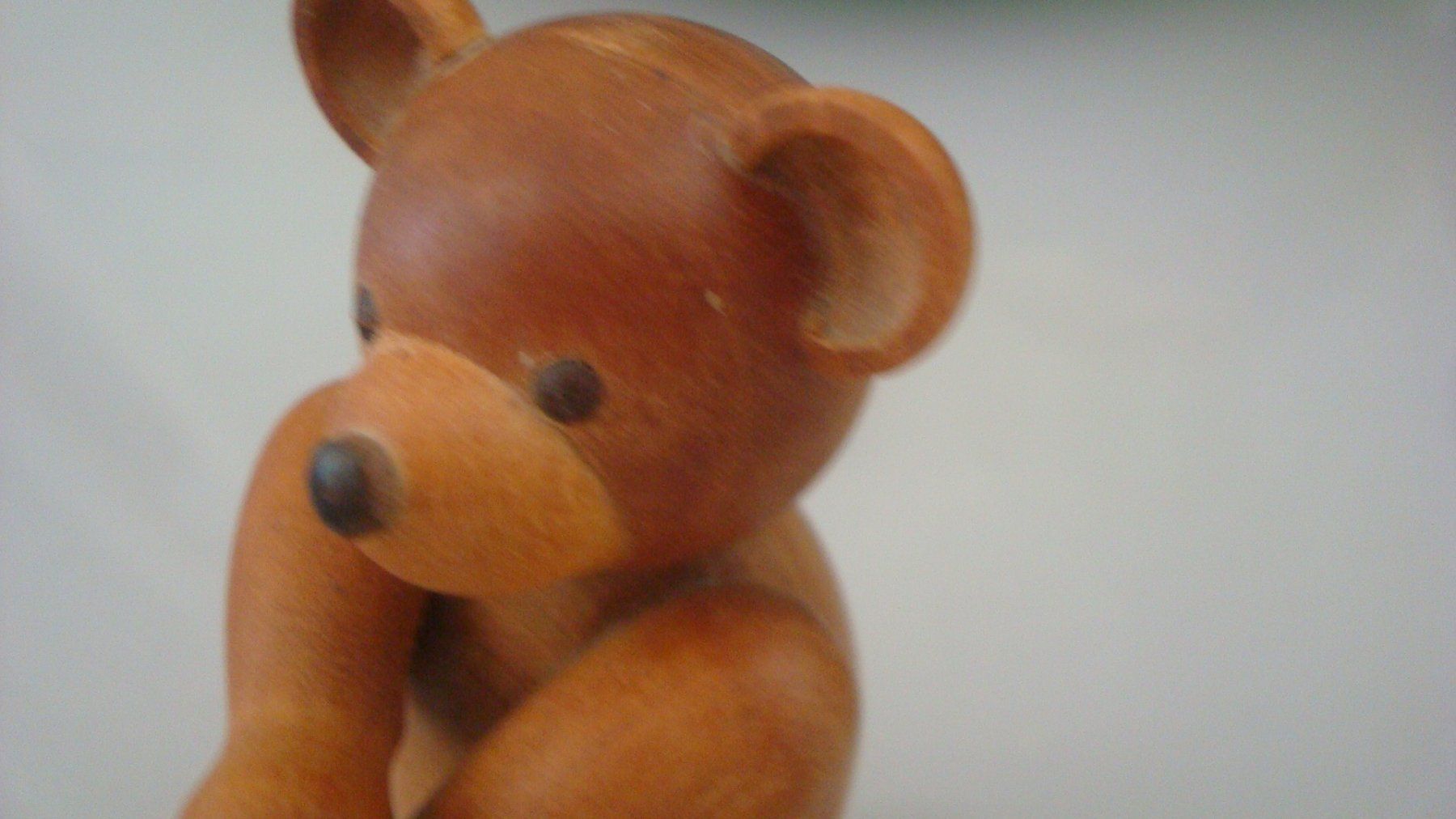 Statuette: Holzfigur Bär "Fischer" Vintage 10 cm – Usato da Münchenstein venduto da Pesci6 1