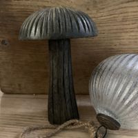 Pilz / mushroom Holz, Höhe 15 cm