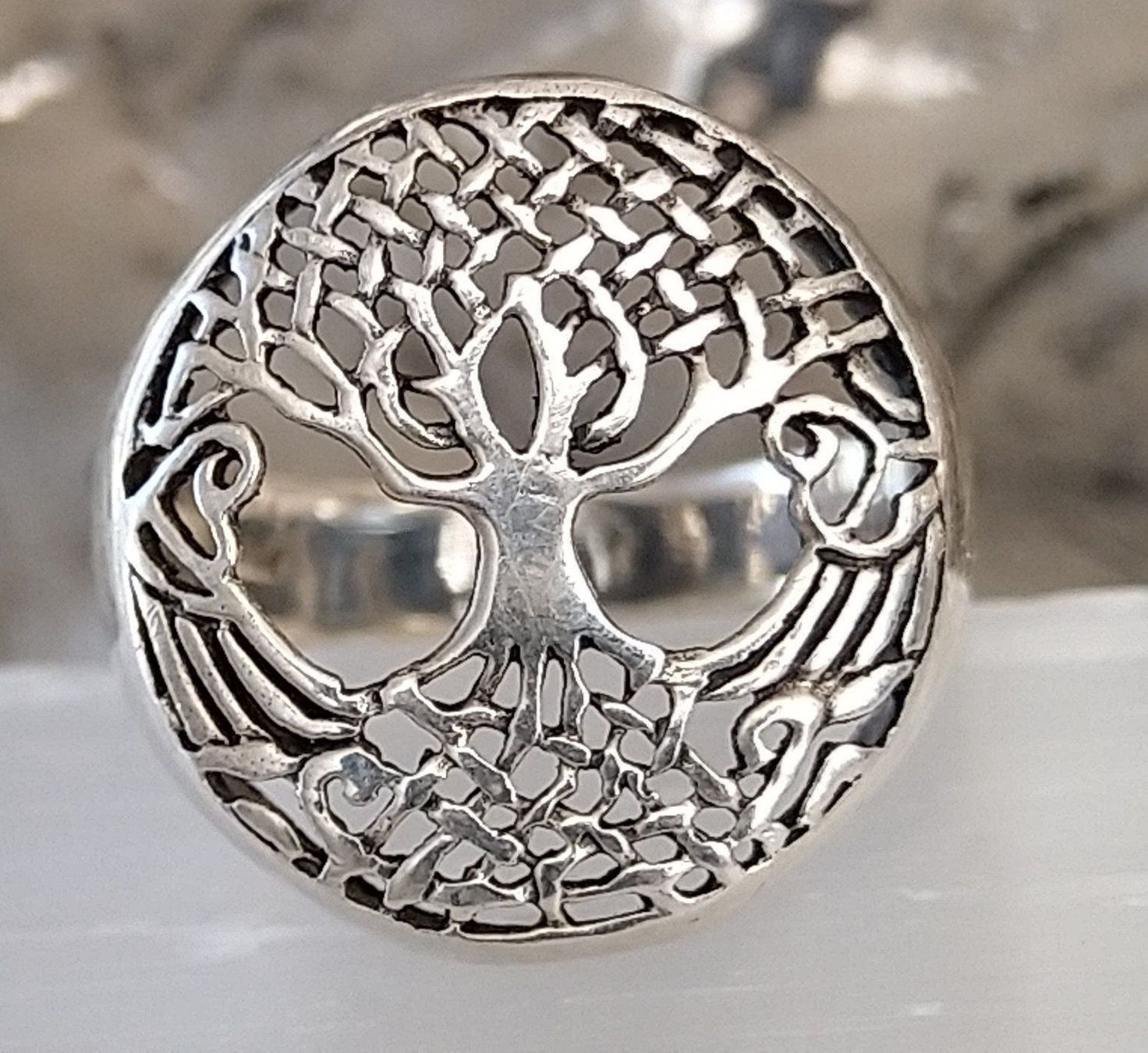 Anelli: BAUM DES LEBENS RING IN 925 SILBER – Usato da Romanshorn venduto da BoutiqueA 5