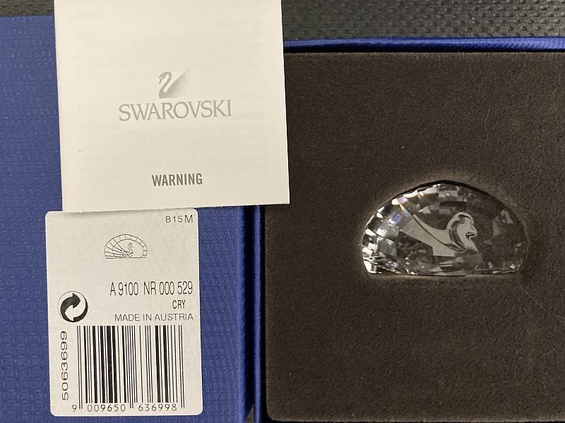 Swarovski Statuette: pavone fermacarte – Nuovo (secondo la descrizione) da Airolo venduto da Hmagnum
