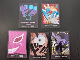 One Piece TCG, 5x Don!! Karten auf Englisch & japanisch
