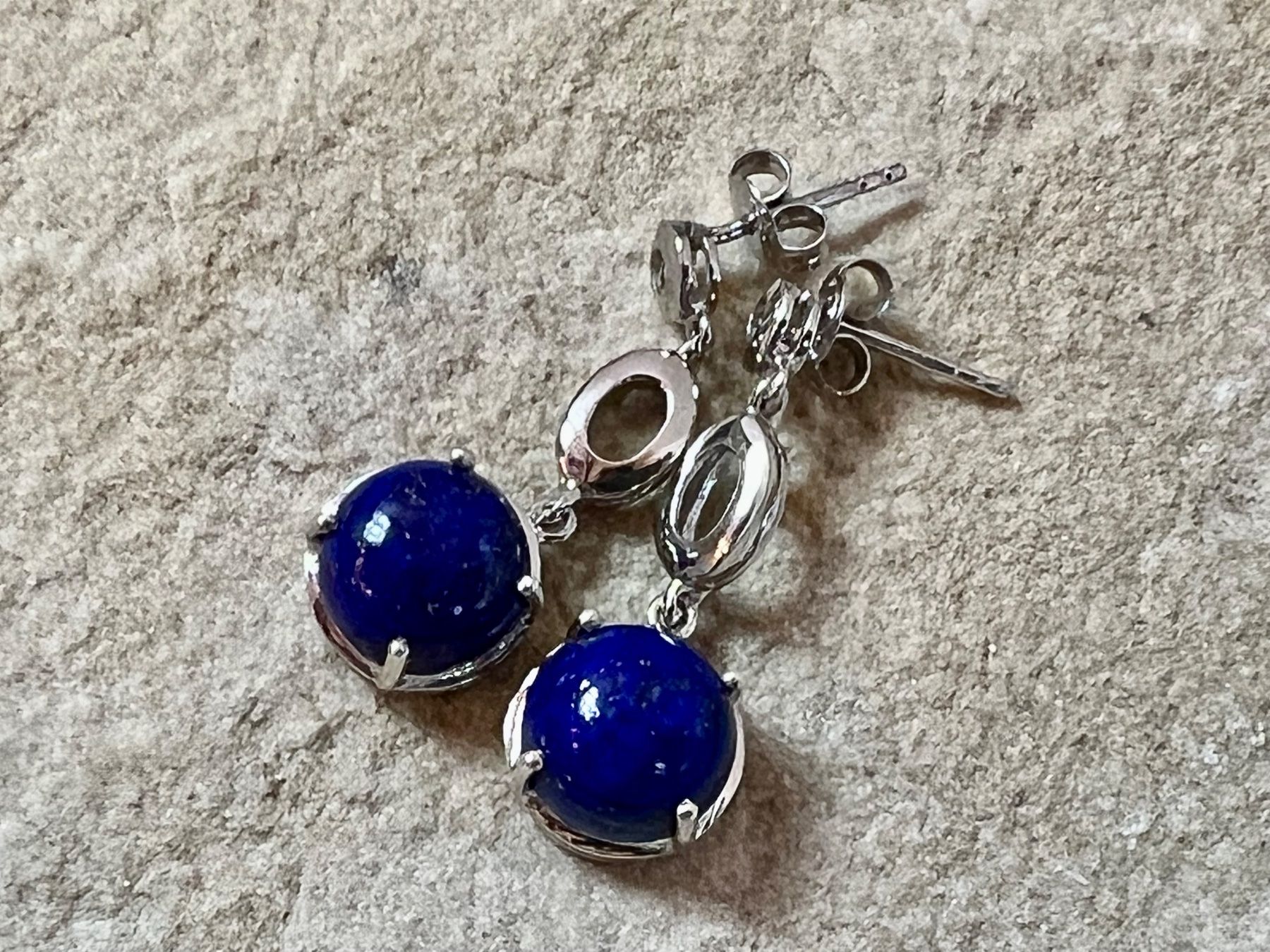 Orecchini pendenti & Orecchini a lobo: Ohrhänger 925 Silber mit Lapislazuli - apart - modern – Nuovo (secondo la descrizione) da Bern venduto da Jiffy 2