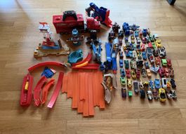 Riesen Sammlung! Hot Wheels Autos & Tracks, viel Zubehör