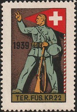 Tutti i francobolli: TER.FÜS.KP.  22, 1939 – Nuovo (secondo la descrizione) da Aarburg venduto da Aare10