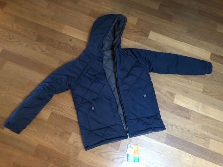 Jacke Jungen ca. 164 * Wendejacke grau/blau