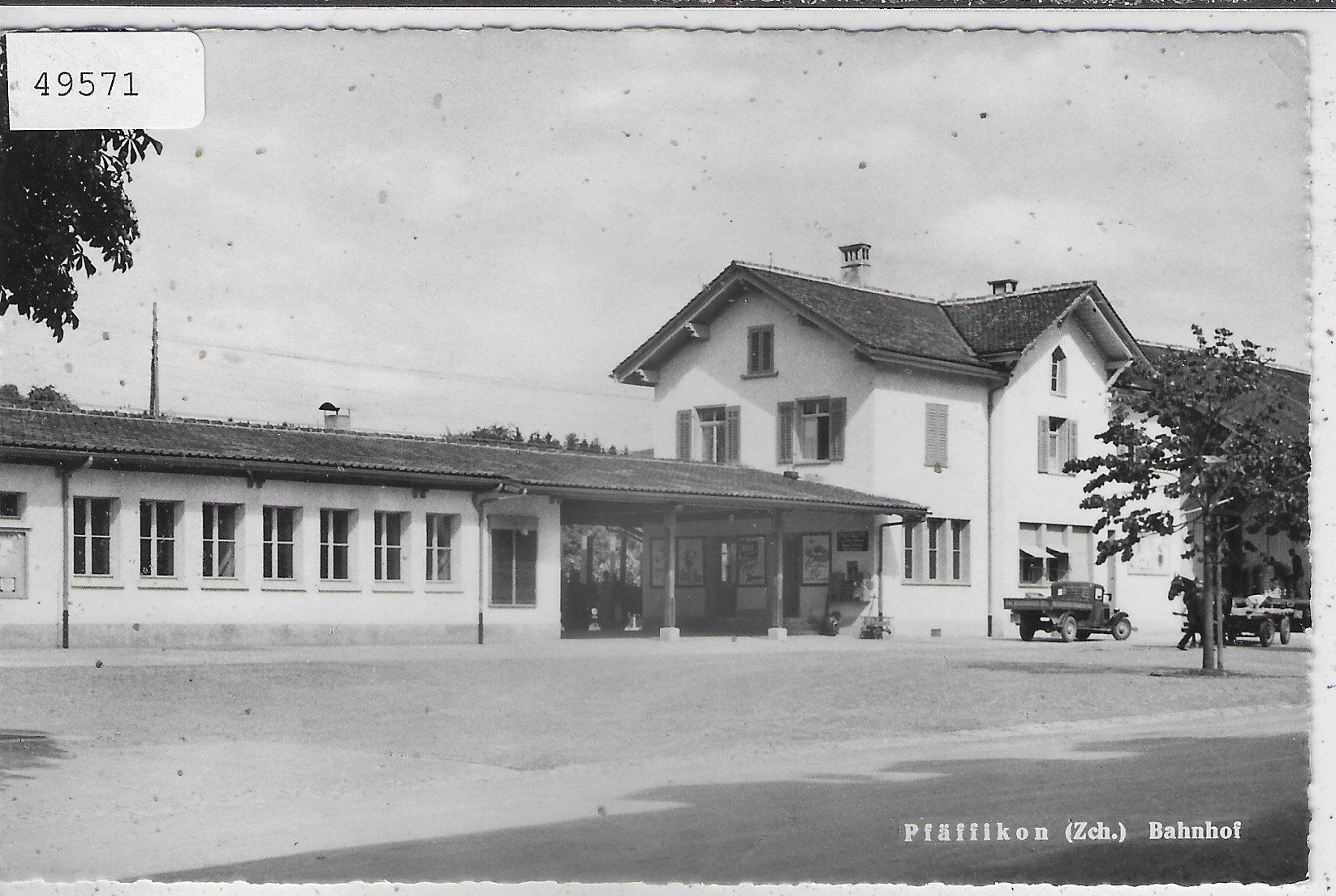Cartoline postali: Pfäffikon ZH - Bahnhof – Usato da Ettingen venduto da Kartenplanet