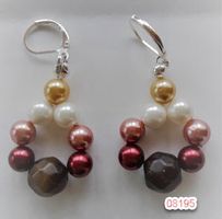 Ohrringe braun-beige