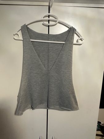 Damen Top grau Grösse M