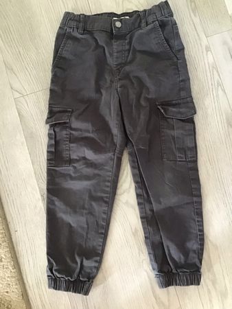 Biobaumwolle Kinder Cargo Hose grau Grösse 116 gut erhalten