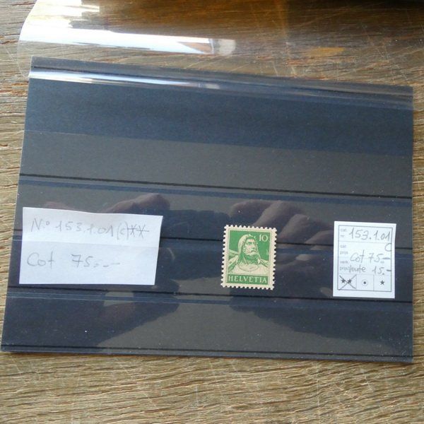 Alle Briefmarken: Nr. 153.1.01 ** TELLBRUSTBILD – Neu (gemäss Beschreibung) aus Egliswil von Trens01