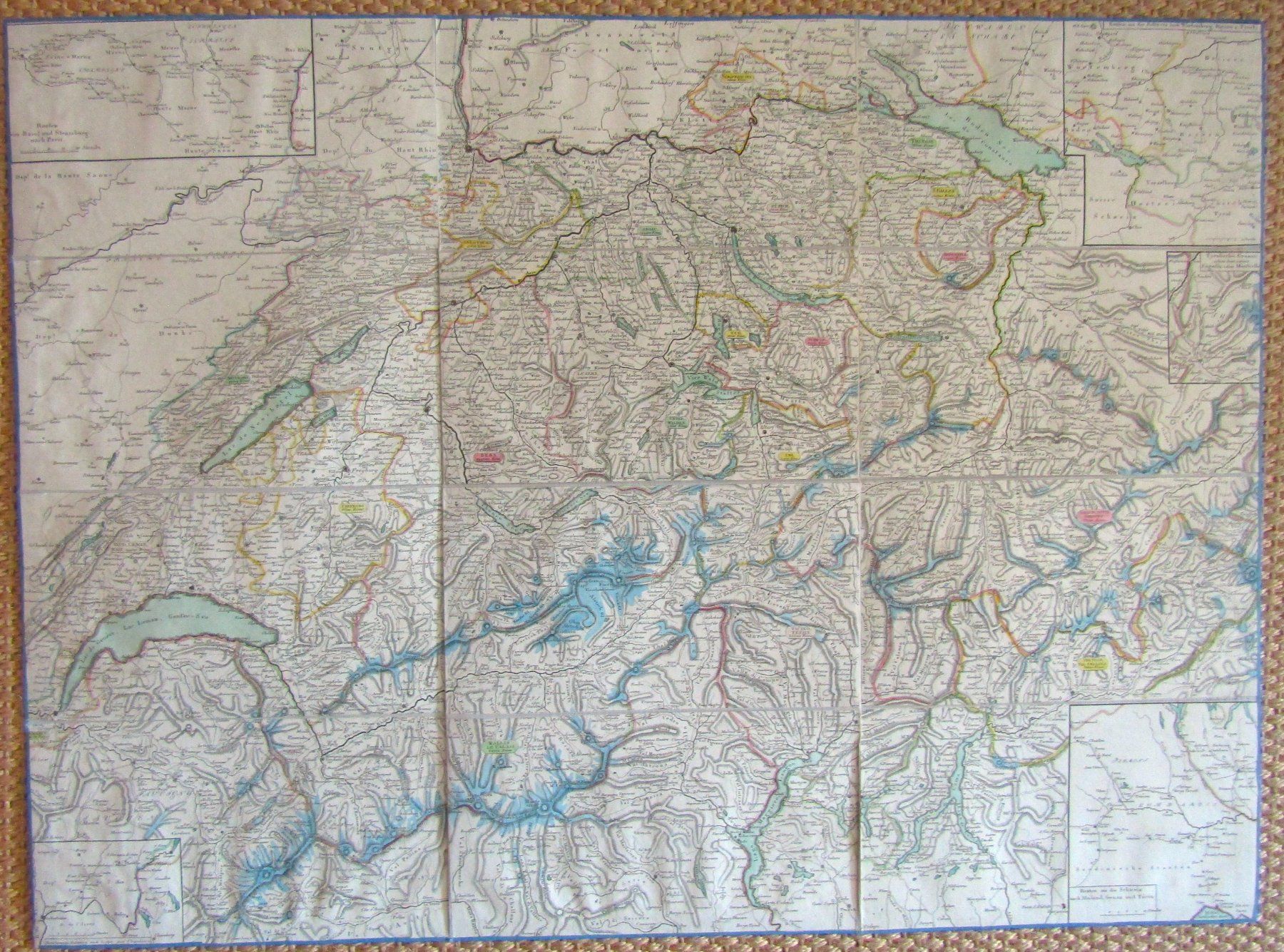 Cartes géographiques & atlas: 1. Reisekarte von  Keller 1827 – D'occasion à Rafz par booksell