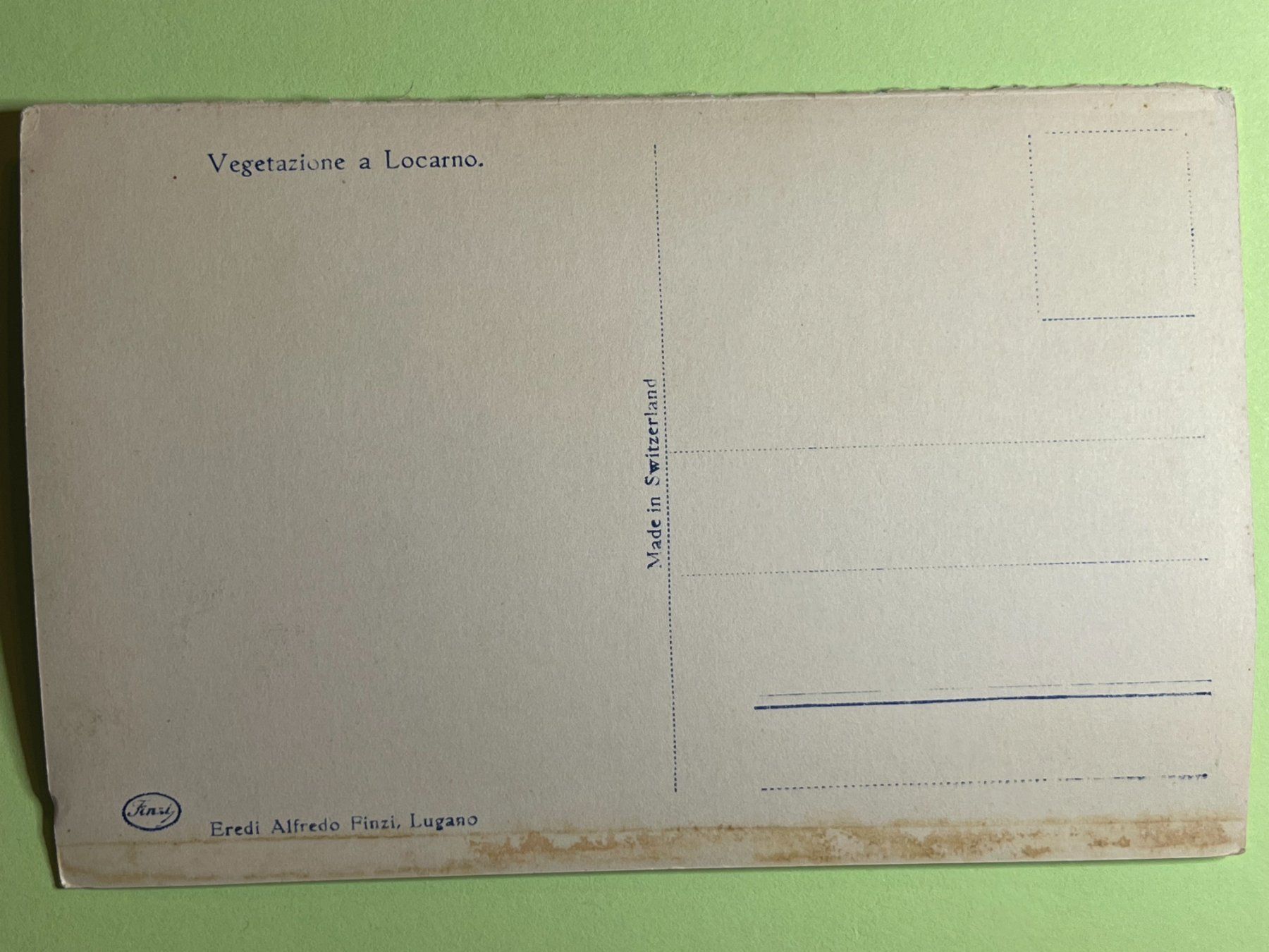 Cartes postales: Vegetazione a Locarno – D'occasion à Steg VS par _vinci_ 1