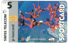 Taxcard Chip-333 Sportcard Fallschirmspringer 880 Ex ungebr.